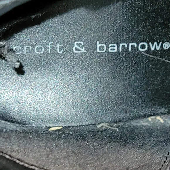 Women Vintage Leather Black Chunky Heel Ankle Boots By Croft and Barrow Size 10M - Picture 9 of 9